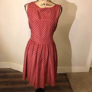 G. Lungta London Red White and Blue Vintagy Dress